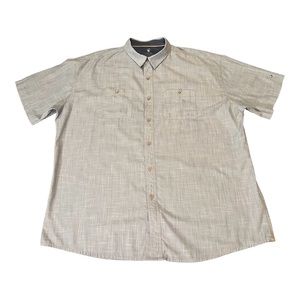 Kuhl, Born In The Mountains, Mens Short Sleeve Shirt, Sz. XXXL light Blue